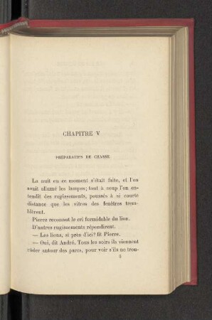 Chapitre V Préparatifs de chasse