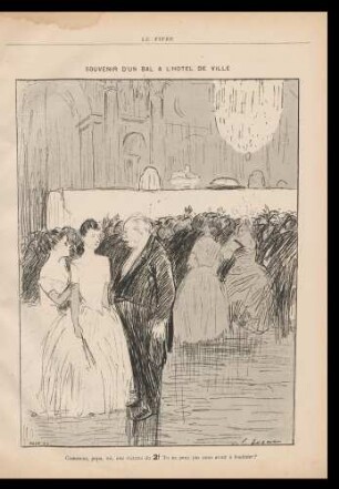 Souvenir d'un bal à l'hotel de ville