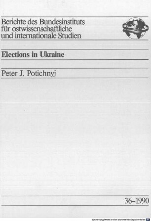 Elections in Ukraine