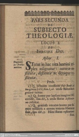 Pars Secunda De Subiecto Theologiae