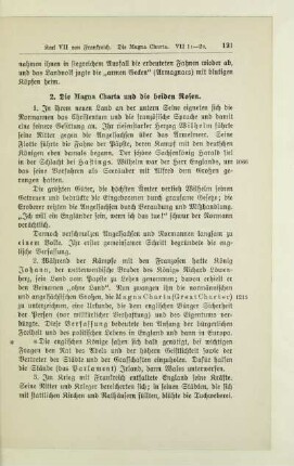 2. Die Magna Charta und die beiden Rosen