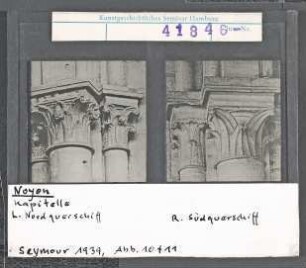 Noyon: Kathedrale, Innenraum, Kapitelle