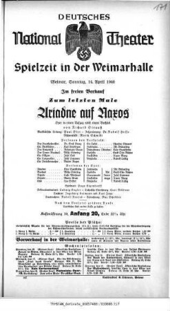 Ariadne auf Naxos