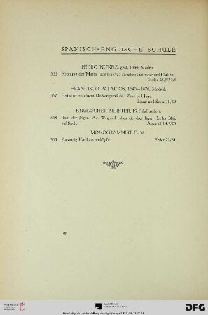 Spanisch-Englische Schule (Nr. 366-369)
