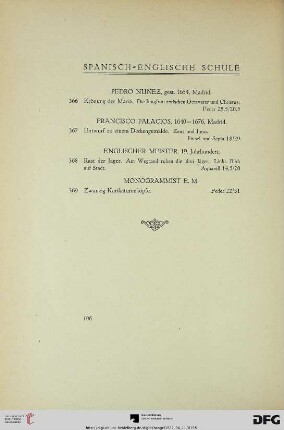 Spanisch-Englische Schule (Nr. 366-369)