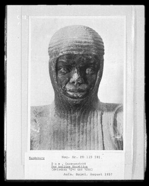 Magdeburg, Dom St. Mauritius und St. Katharina, Innenaufnahme : Statue des Heiligen Mauritius in Kettenhemd und Lederkoller, zwischen 1240 und 1250, Detail