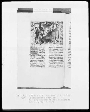 Brevier aus Namur — Anbetung der Könige, Folio 60verso