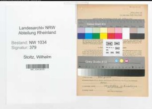 Entnazifizierung Wilhelm Stoltz , geb. 21.02.1909 (Stabsfeldwebel)