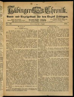 607-626, 1. August (Nro. 148) - 7. August (Nro. 152)