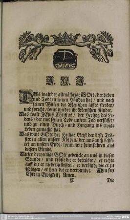 Leichenpredigt : Die seelige Ruhe nach der mühseeligen Unruhe. Leichtext, Exordium, Propositio, Tractatio