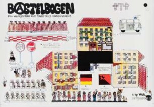 Plakat: "Bastelbogen für Hausbesetzer und solche die es werden wollen!"
