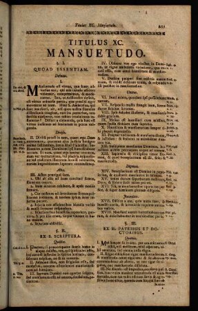 231-251, Titulus XC. Mansuetudo.