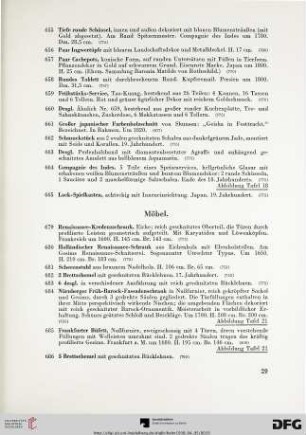 Möbel (Nr. 679-741)