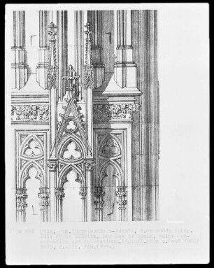 Kölner Dom, Türme (wohl Süd-Turm) zweites Geschoss