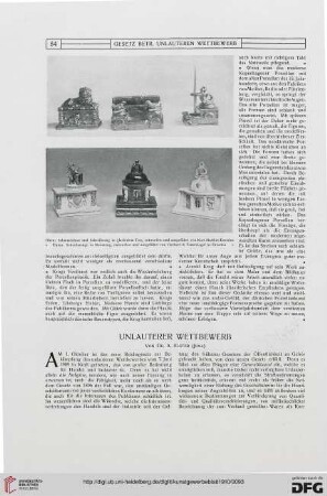 Unlauterer Wettbewerb