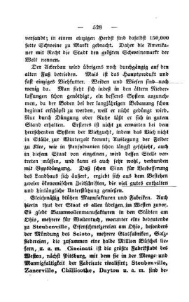 Fabriken; Taxen; Canäle und Eisenbahnen