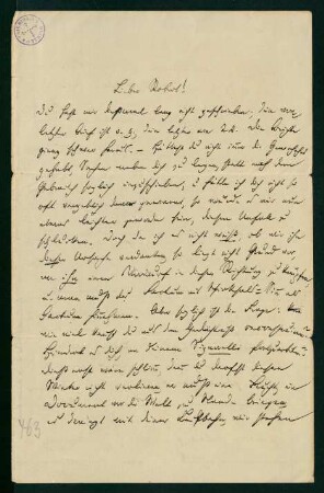 Brief vom 5. November 1875