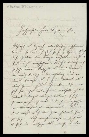 Brief von Ferdinand David an Louis Spohr