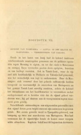 Hoofdstuk VII. Gevecht van Tjampakka ...