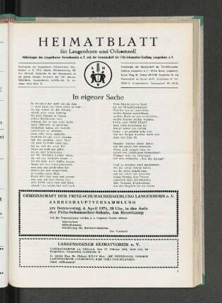 Hauptversammlung
