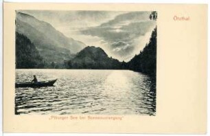 Ötztal. Piburger See bei Sonnenuntergang