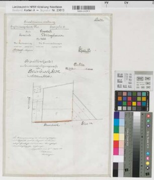 Berenbrock (Erwitte), Zusammenlegung in Berenbrock, Bl.3 Brouillonkarte I Völlinghausen Flur 13