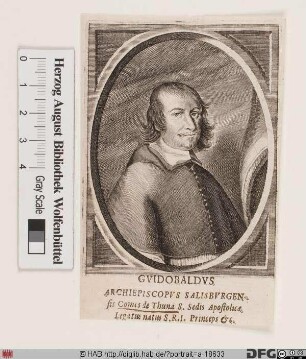 Bildnis Guidobald (Reichsfrhr., 1629 Reichsgraf von Thun), 1654-68 Fürsterzbischof von Salzburg