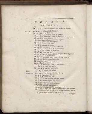 ERRATA du Tome I.