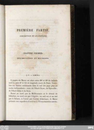 Chapitre Premier. Délimitation Et Divisions.