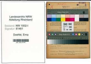 Entnazifizierung Erna Doehle, geb. 14.03.1913 (Sachbearbeiterin)