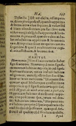 Habitus. - Humilitas.