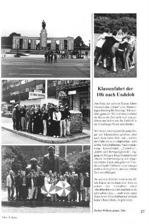 Klassenfahrt der 10b nach Undeloh