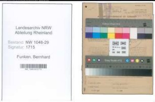Entnazifizierung Bernhard Funken , geb. 22.08.1886 (Beamter)