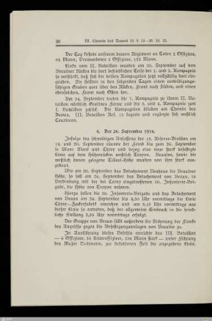 4. Der 26. September 1914