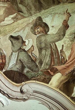 Östliches Bild: Predigt des heiligen Ulrich in Rümelingen (Schweiz)