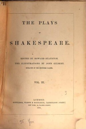 The plays of Shakespeare, 3