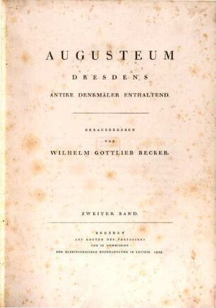 Augusteum : Dresden's antike Denkmäler enthaltend, 2