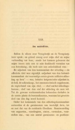 XXII. Een modelofficier