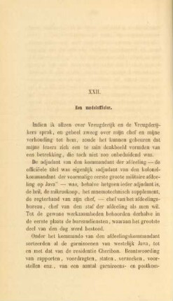 XXII. Een modelofficier