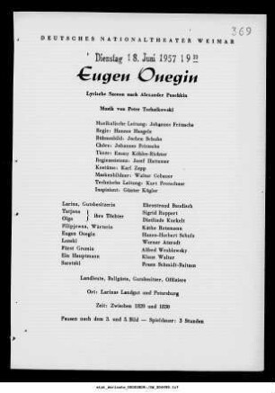 Eugen Onegin