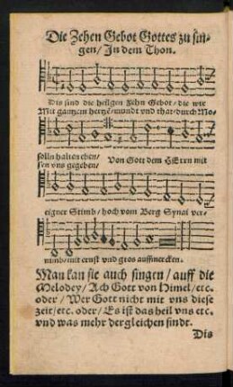 Die Zehen Gebot Gottes ...