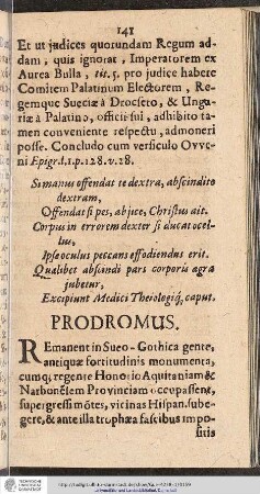 Prodromus.