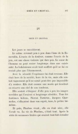 IV. Grès et cristal