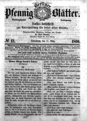 No. 12, Sonnabend, den 17. März