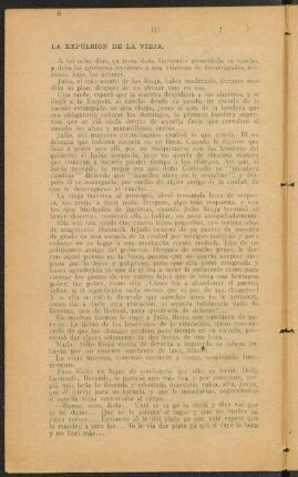 III - La expulsión de la vieja