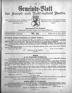 1917,14: Nr. 14, 8. April 1917