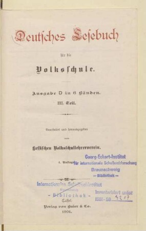 Teil 3, [Schülerband]: [Teil 3, [Schülerband]]