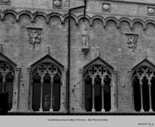 Palazzo Communale, Palazzo dei Priori, Palazzo Nuovo del Popolo, Ostfassade, Perugia