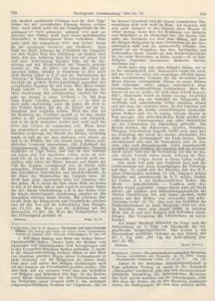 539-540 [Rezension] Leipoldt, Johannes, Sterbende und auferstehende Götter