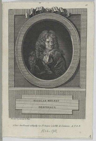 Bildnis des Nicolas Boileau Despreaux
